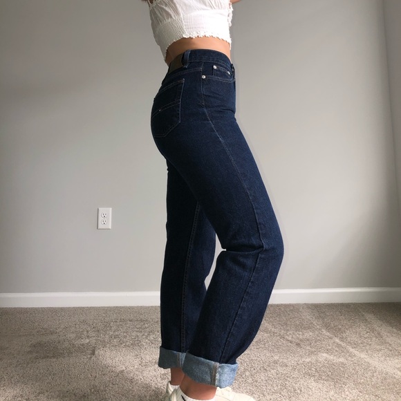 Tommy Hilfiger Denim - Vintage Tommy Hilfiger dark wash, boyfriend jeans